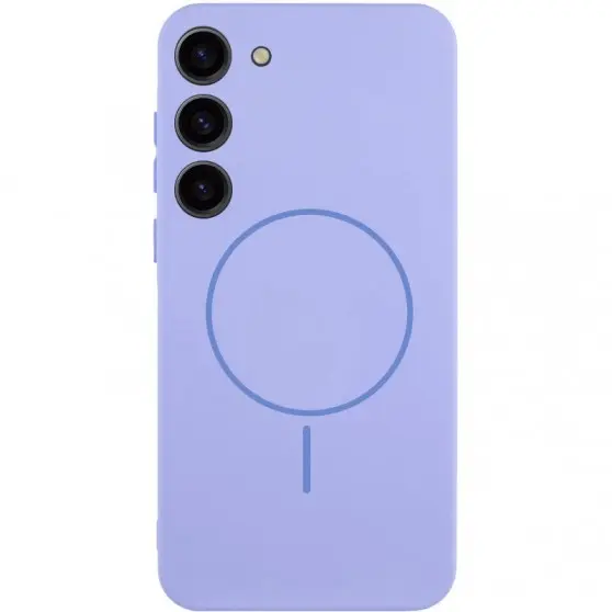 Чехол Silicone Cover Lakshmi Full Camera (AA) with MagFit для Samsung Galaxy S23 Сиреневый / Dasheen