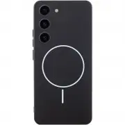 Чохол Silicone Cover Lakshmi Full Camera (AA) with MagFit для Samsung Galaxy S23 Чорний / Black