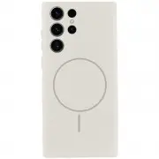 Чохол Silicone Cover Lakshmi Full Camera (AA) with MagFit для Samsung Galaxy S23 Ultra Білий / White