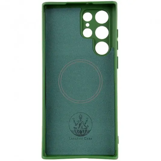 Чохол Silicone Cover Lakshmi Full Camera (AA) with MagFit для Samsung Galaxy S23 Ultra Зелений / Dark green - зображення 1 