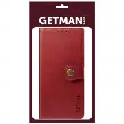 Кожаный чехол-книга GETMAN Gallant (PU) для Samsung Galaxy A24 4G Красный