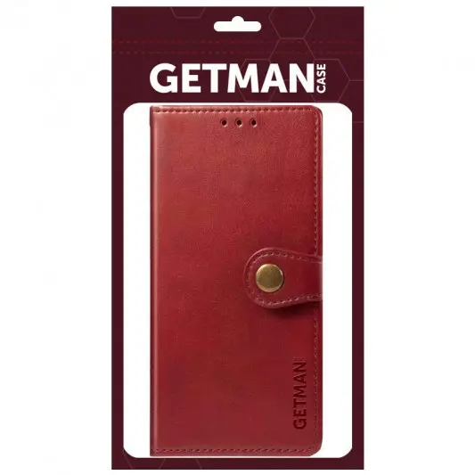 Кожаный чехол-книга GETMAN Gallant (PU) для Samsung Galaxy A24 4G Красный - изображение 2