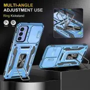 Ударопрочный чехол Camshield Army Ring для Samsung Galaxy A24 4G Голубой/Light Blue
