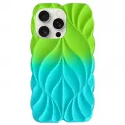 TPU чохол Leaf для Apple iPhone 16 Pro Max (6.9") Green / Aqua