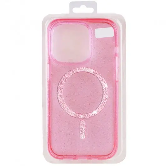 Чохол TPU Eclipse Sparkle (MagFit) для Apple iPhone 16 Pro (6.3") Pink - зображення 2 