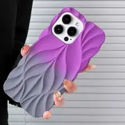 TPU чохол Leaf для Apple iPhone 15 Pro (6.1") Violet / Grey