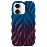 TPU чехол Leaf для Apple iPhone 16 (6.1") Navy Blue / Plum
