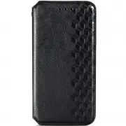 Кожаный чехол-книга GETMAN Cubic (PU) для Xiaomi Redmi 10 Черный