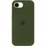 Чехол Silicone Case Full Protective (AA) для Apple iPhone 16e (6.1") Зеленый / Dark Olive