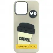 Чохол TPU Leather Toys для Apple iPhone 16e (6.1") Coffee / Sand