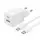 МЗП Baseus Palm Fast Charger 30W (1USB-A/1C) + кабель Type-C to Type-C (P1011160A) Moon White
