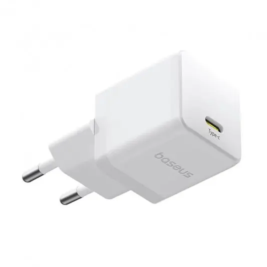 МЗП Baseus Palm Fast Charger 30W (1USB-C) + кабель Type-C to Type-C (P10111605113-01) Moon White - изображение 1