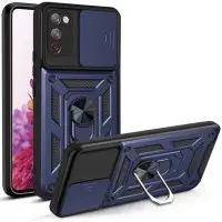 Ударостійкий чохол Camshield Serge Ring для Samsung Galaxy S20 FE Синій