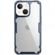 TPU чехол Nillkin Nature Pro Series для Apple iPhone 13/14 (6.1") Синий (прозрачный)