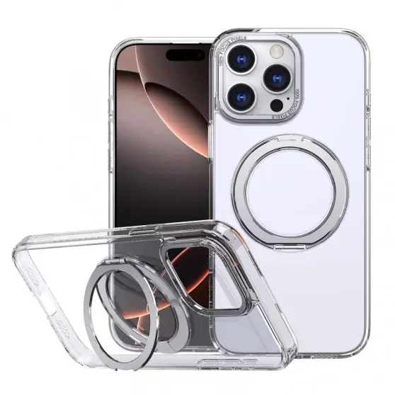 Чехол TPU+PC Empire с MagSafe and Ring для Apple iPhone 13 Pro (6.1") Clear