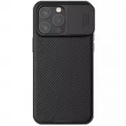 Карбоновая накладка Nillkin CamShield Pro для Apple iPhone 15 Pro Max (6.7") Black