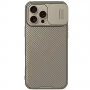 Карбоновая накладка Nillkin CamShield Pro для Apple iPhone 16 Pro Max (6.9") Gold