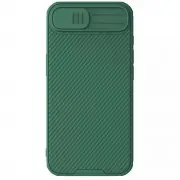 Карбоновая накладка Nillkin CamShield Pro для Apple iPhone 16e (6.1") Deep Green