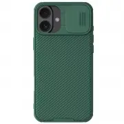 Карбоновая накладка Nillkin CamShield Pro для Apple iPhone 16 (6.1") Deep Green