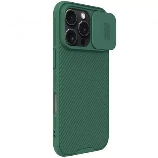 Карбонова накладка Nillkin CamShield Pro Magnetic для Apple iPhone 16 Pro (6.3") Deep Green - зображення 2 