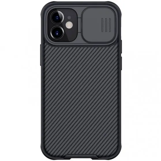 Карбоновая накладка Nillkin CamShield Pro для Apple iPhone 11 (6.1") Черный