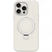 Чехол Silicone Case Full Protective NO LOGO with Ring для Apple iPhone 15 Pro Max (6.7") White