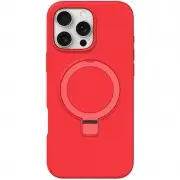 Чехол Silicone Case Full Protective NO LOGO with Ring для Apple iPhone 16 Pro Max (6.9") Red
