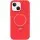 Чохол Silicone Case Full Protective NO LOGO with Ring для Apple iPhone 15 (6.1") Red