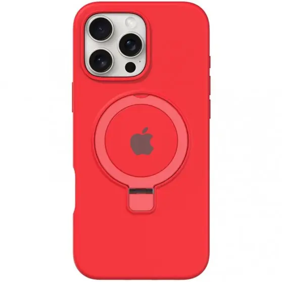Чехол Silicone Case Full Protective with Ring для Apple iPhone 16 Pro Max (6.9") Red
