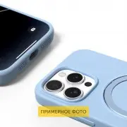 Чехол Silicone Case Full Protective NO LOGO with Ring для Apple iPhone 16e (6.1") Blue