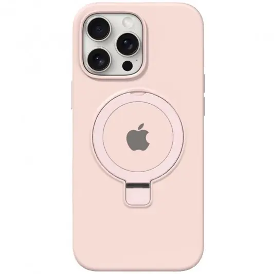 Чохол Silicone Case Full Protective with Ring для Apple iPhone 15 Pro (6.1") Pink
