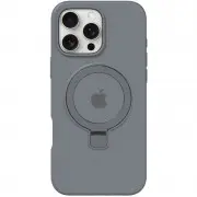 Чехол Silicone Case Full Protective with Ring для Apple iPhone 16 Pro (6.3") Grey