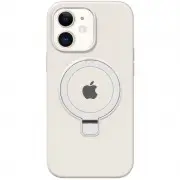Чохол Silicone Case Full Protective with Ring для Apple iPhone 11 (6.1") White