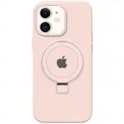Чохол Silicone Case Full Protective with Ring для Apple iPhone 11 (6.1") Pink