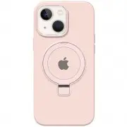 Чехол Silicone Case Full Protective with Ring для Apple iPhone 15 (6.1") Pink