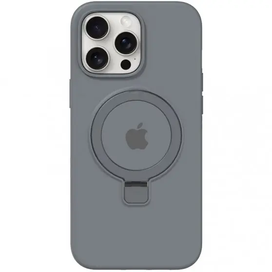 Чехол Silicone Case Full Protective with Ring для Apple iPhone 13 Pro (6.1") Grey