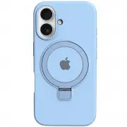 Чехол Silicone Case Full Protective with Ring для Apple iPhone 16 (6.1") Blue