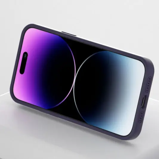 Чехол Silicone Case Full Protective NO LOGO with Ring для Apple iPhone 16 Plus (6.7") Purple - изображение 3