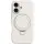 Чехол Silicone Case Full Protective NO LOGO with Ring для Apple iPhone 16 Plus (6.7") White