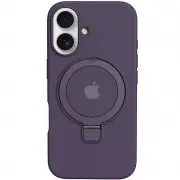 Чохол Silicone Case Full Protective with Ring для Apple iPhone 16 Plus (6.7") Purple
