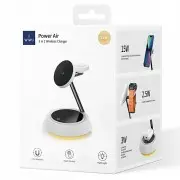 БЗП WIWU Wi-W002 3 in 1 Wireless Charger White