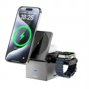БЗП WIWU Wi-W030 Planeta Trio 3 in 1 Cableless charger Gray