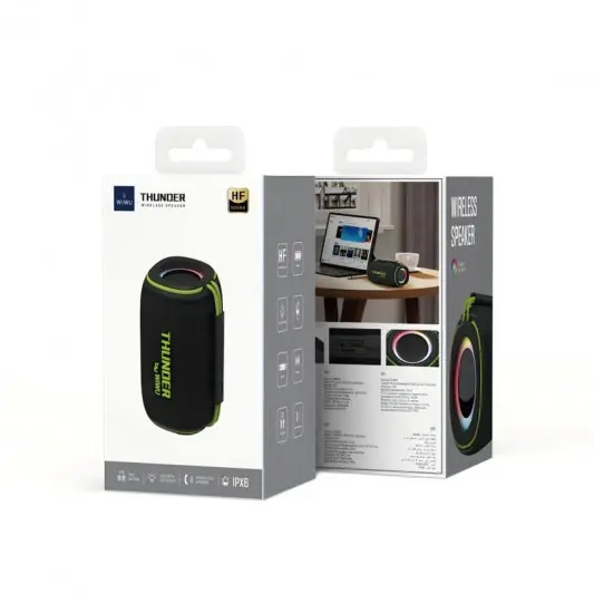 Bluetooth Колонка WIWU H5 Thunder Wireless Portable Speaker Black - изображение 1