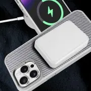 Чехол TPU+PC Carbon Mirage with MagSafe для Apple iPhone 16 Pro Max (6.9") Grey