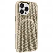 Чохол TPU+PC Carbon Mirage with MagSafe для Apple iPhone 16 Pro (6.3") Antique White