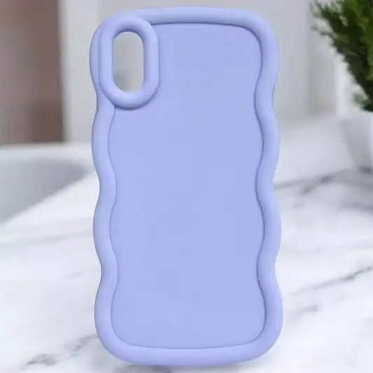 Чохол TPU Ripple для Apple iPhone X / XS (5.8") Lilac Blue - зображення 1 