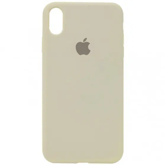 Чехол Silicone Case Full Protective (AA) для Apple iPhone XR (6.1") Бежевый / Antique White
