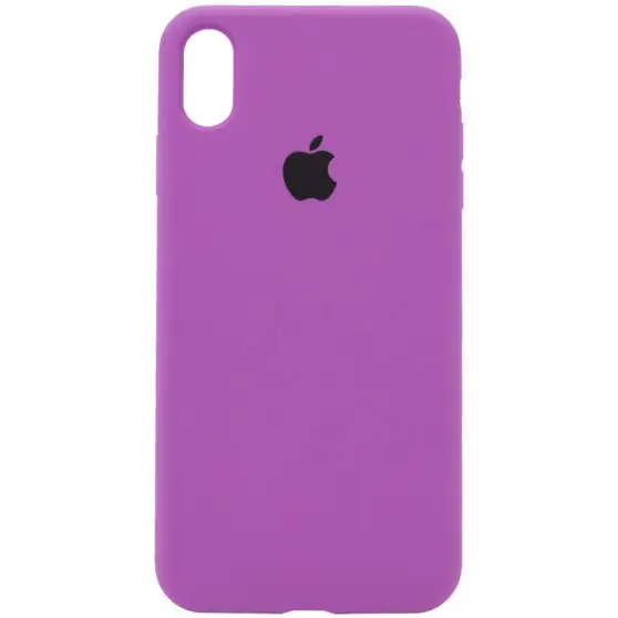 Чохол Silicone Case Full Protective (AA) для Apple iPhone X / XS (5.8") Фіолетовий / Grape