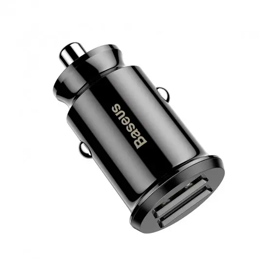 АЗП Baseus Grain 3.1A (2USB-A) (CCALL-ML) Чорний - зображення 4 