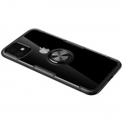 TPU + PC чохол для Apple iPhone 12 mini (5.4") Deen CrystalRing for Magnet (opp) (Безбарвний / Чорний)